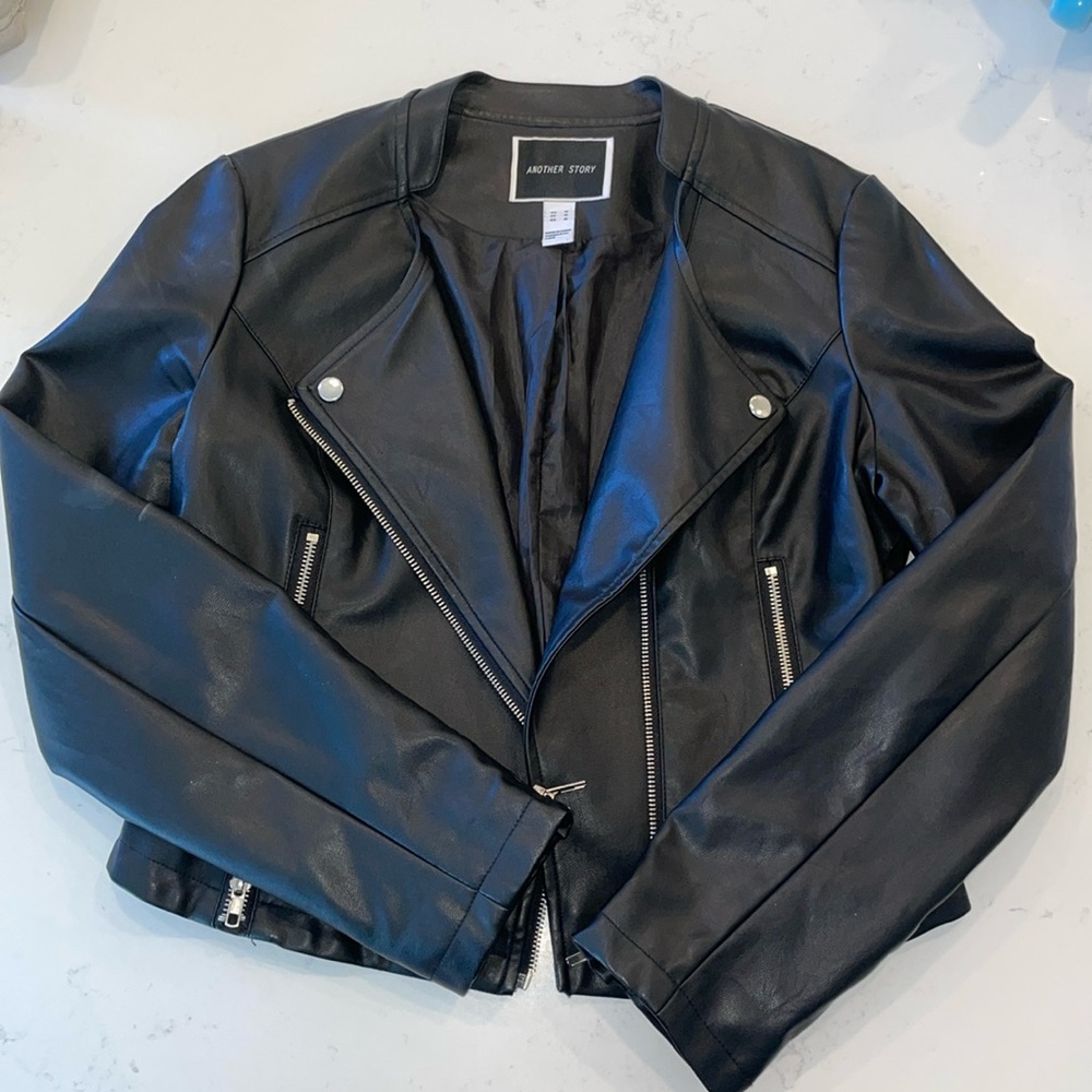 Another Story Women’s Faux Leather Jacket